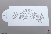 PAISLEY Tak met rozenknoppen stencil