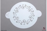 PAISLEY Krullen topper stencil 