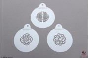 PAISLEY Keltische stencils Small set/3