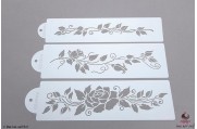 PAISLEY Rozen stencils set/3