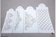 PAISLEY Prinsessen kant stencils set/4