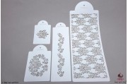 PAISLEY Filigree damast stencils set/4