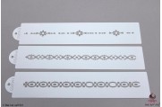 PAISLEY Inlegwerk border stencils set/3