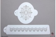 PAISLEY Victoriaans ovaal stencil set/2