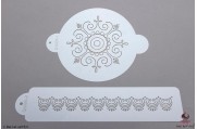 PAISLEY Victoriaanse cirkel stencil set/2