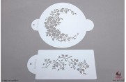 PAISLEY Wilde roos stencil set/2